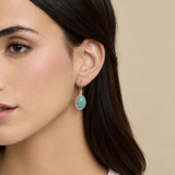 Handmade Sterling Silver Amazonite Drop Earrings