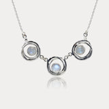 Handmade Majestic Circular Moonstone Necklace