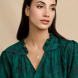 Calla Lily Sterling Silver and Pearl Pendant and Earrings Set