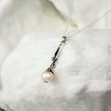 Sterling Silver Ornate Pearl Pendant