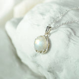Moonstone Pendant in Sterling Silver