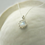 Moonstone Pendant in Sterling Silver