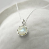Moonstone Pendant in Sterling Silver