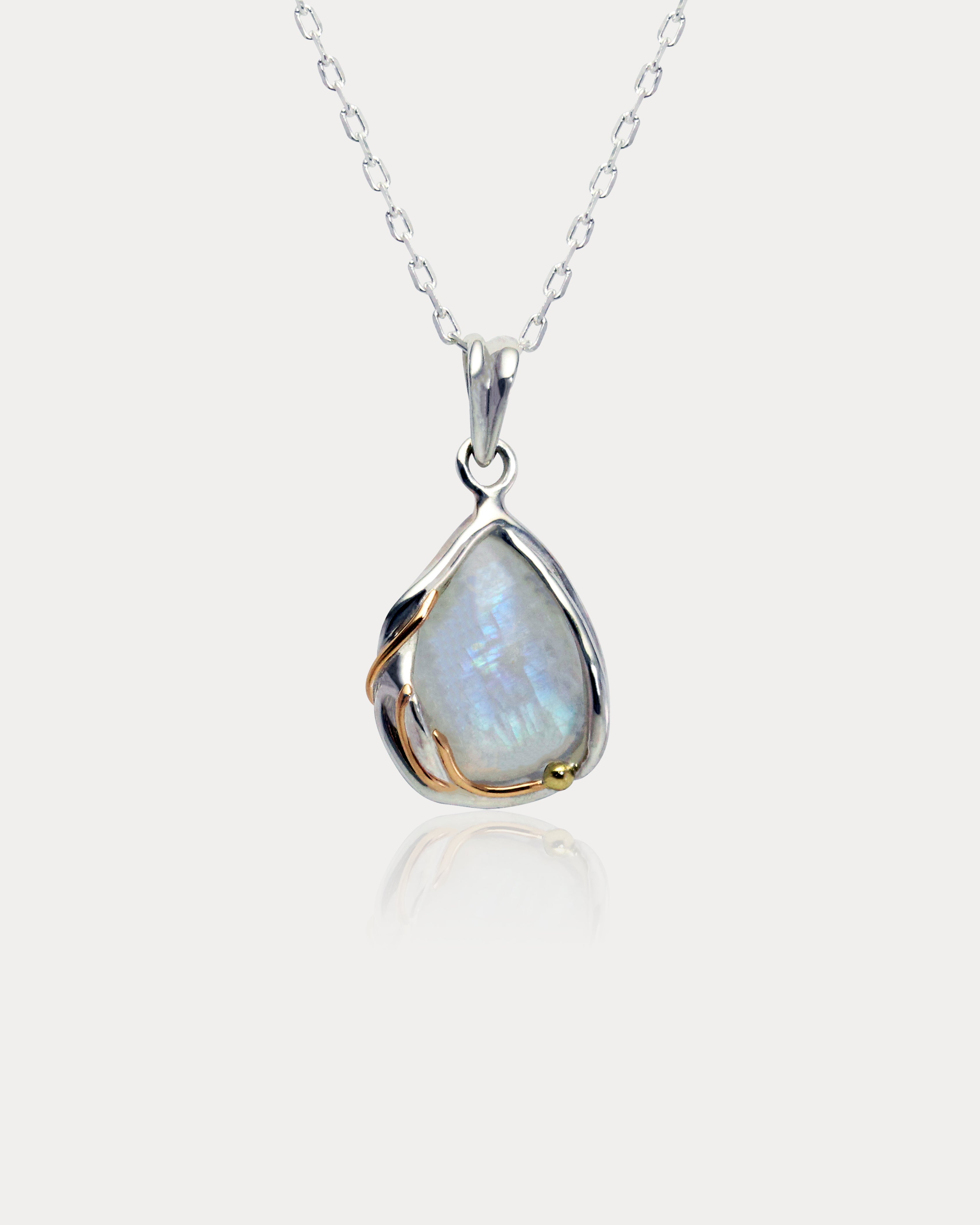 Genuine Moonstone offers Water Droplet Pendant