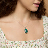 Sterling Silver Chrysocolla Pendant