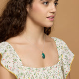 Sterling Silver Chrysocolla Pendant