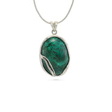 Sterling Silver Chrysocolla Pendant