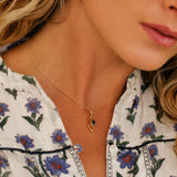 Blue Sapphire Handmade Gold Pendant