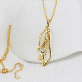 Elegant Lab-grown Diamond and 18KT Gold Pendant