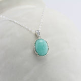Handmade Amazonite Sterling Silver Pendant