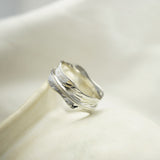 Handmade Textured Sterling Silver Spinning Ring