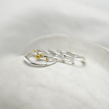 Organic Sterling Silver Stacking Rings