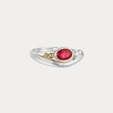 Dainty Cubic Zirconia Ruby Ring