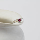 Dainty Ruby CZ Ring