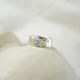 Blue Topaz Ring with Sterling Silver