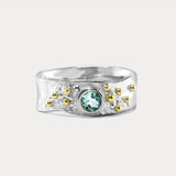 Blue Topaz Ring with Sterling Silver