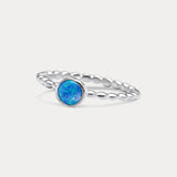 Vibrant Blue Opalite Ring