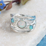 Trio of Opal Statement Ring