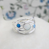 Trio of Opal Statement Ring