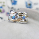 Silver Fire Opal Ring | Fire Opal Ring