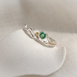 Dainty Emerald Ring