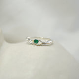 Dainty Emerald Ring