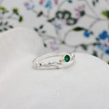 Dainty Emerald Ring
