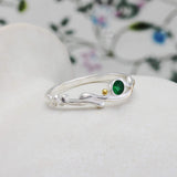Dainty Emerald Ring