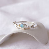 Coastal Blue Opal Ring