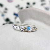 Coastal Blue Opal Ring