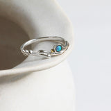 Coastal Blue Opal Ring