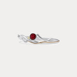 Dainty Sterling Silver Ruby Ring