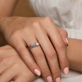 Moonstone and Blue Topaz Ring
