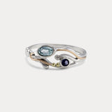 Sterling Silver Iolite and Blue Topaz Ring