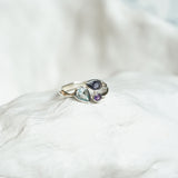 Blue Topaz, Iolite and Amethyst Ring