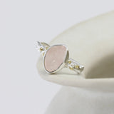 Belstone Sterling Silver Rose Quartz Ring