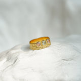 Chalcedony Gold Ring