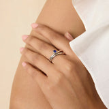 Sapphire Stacking Rings