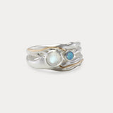 Moonstone and Opal Ring