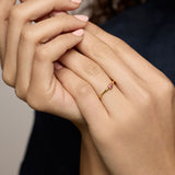 Gold Vermeil Dainty Gemstone Ring