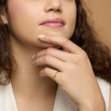 Dainty Organic Flow Gold Ring