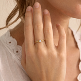 Organic Diamond 18KT Gold Vermeil Ring
