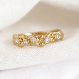 Organic Lab-Grown Diamond 18KT Gold Ring