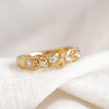 Organic Lab-Grown Diamond 18KT Gold Ring