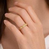 Organic Lab-Grown Diamond 18KT Gold Ring