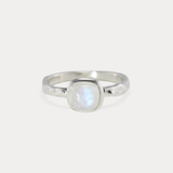 Elegant Sterling Silver and Moonstone Ring