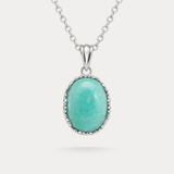 Handmade Amazonite Sterling Silver Pendant