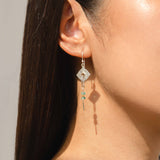 Moment of Monet Aqua Apatite Drop Earrings with 14k Gold Details