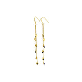 Sapphire Rain Gold Drop Earrings | Statement Earrings