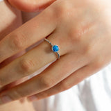 Vibrant Blue Opalite Ring